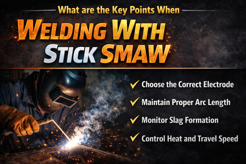 What are the Key Points When Welding With Stick Smaw