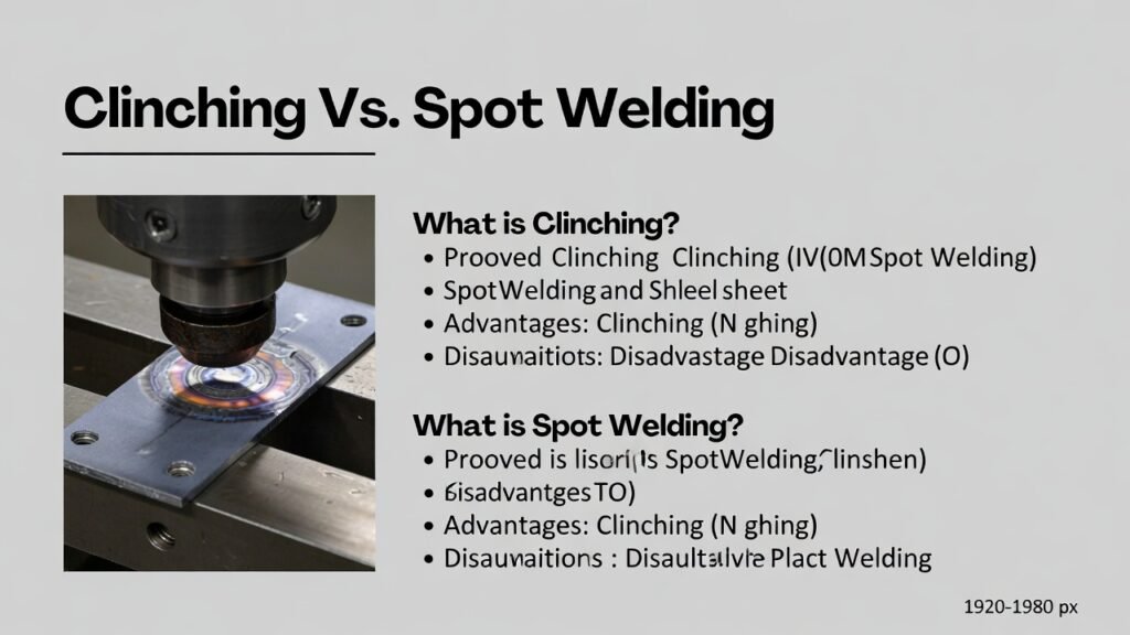 Clinching Vs. Spot Welding