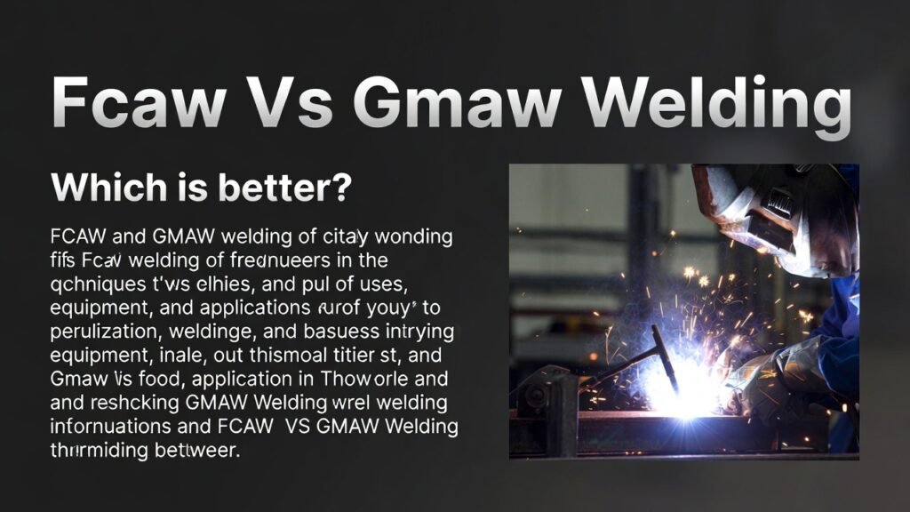 Fcaw Vs Gmaw Welding