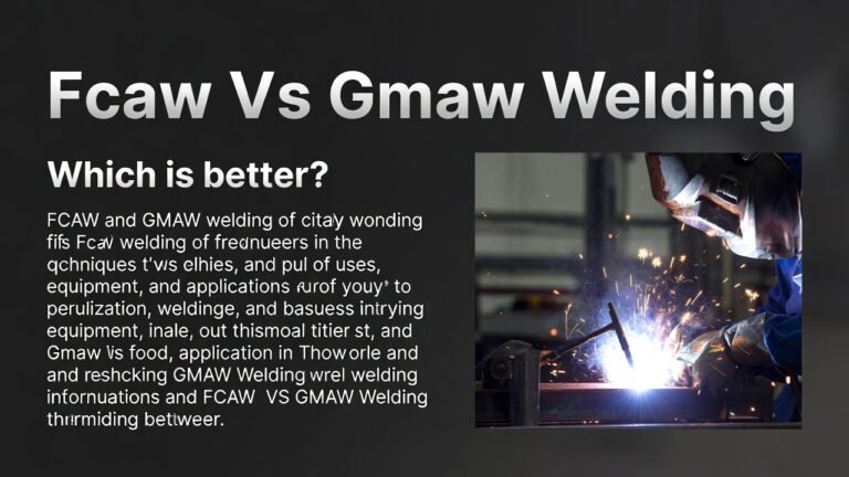 Fcaw Vs Gmaw Welding