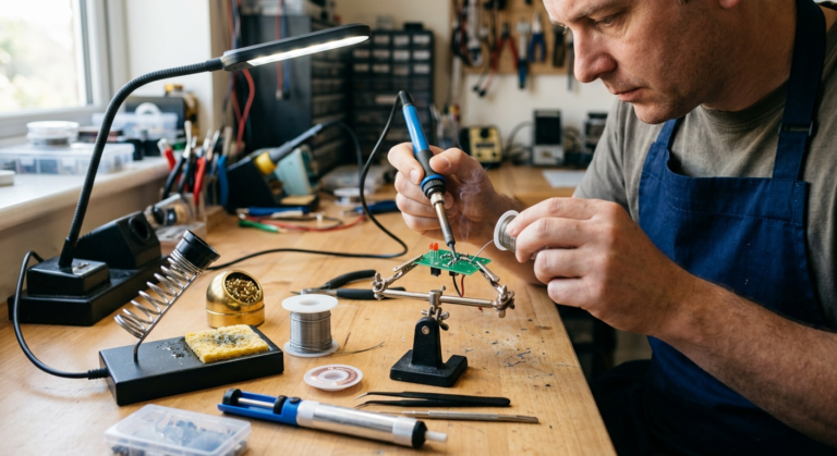 how to use soldering iron kit