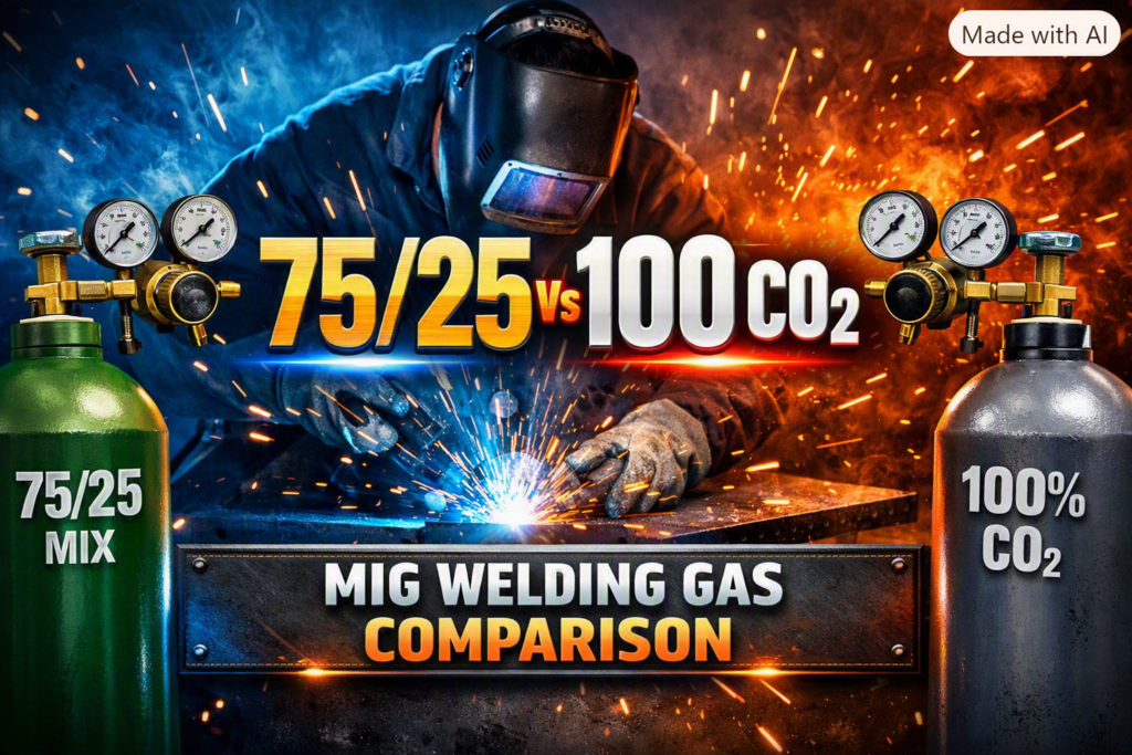 7525 Vs 100 CO2 for MIG Welding